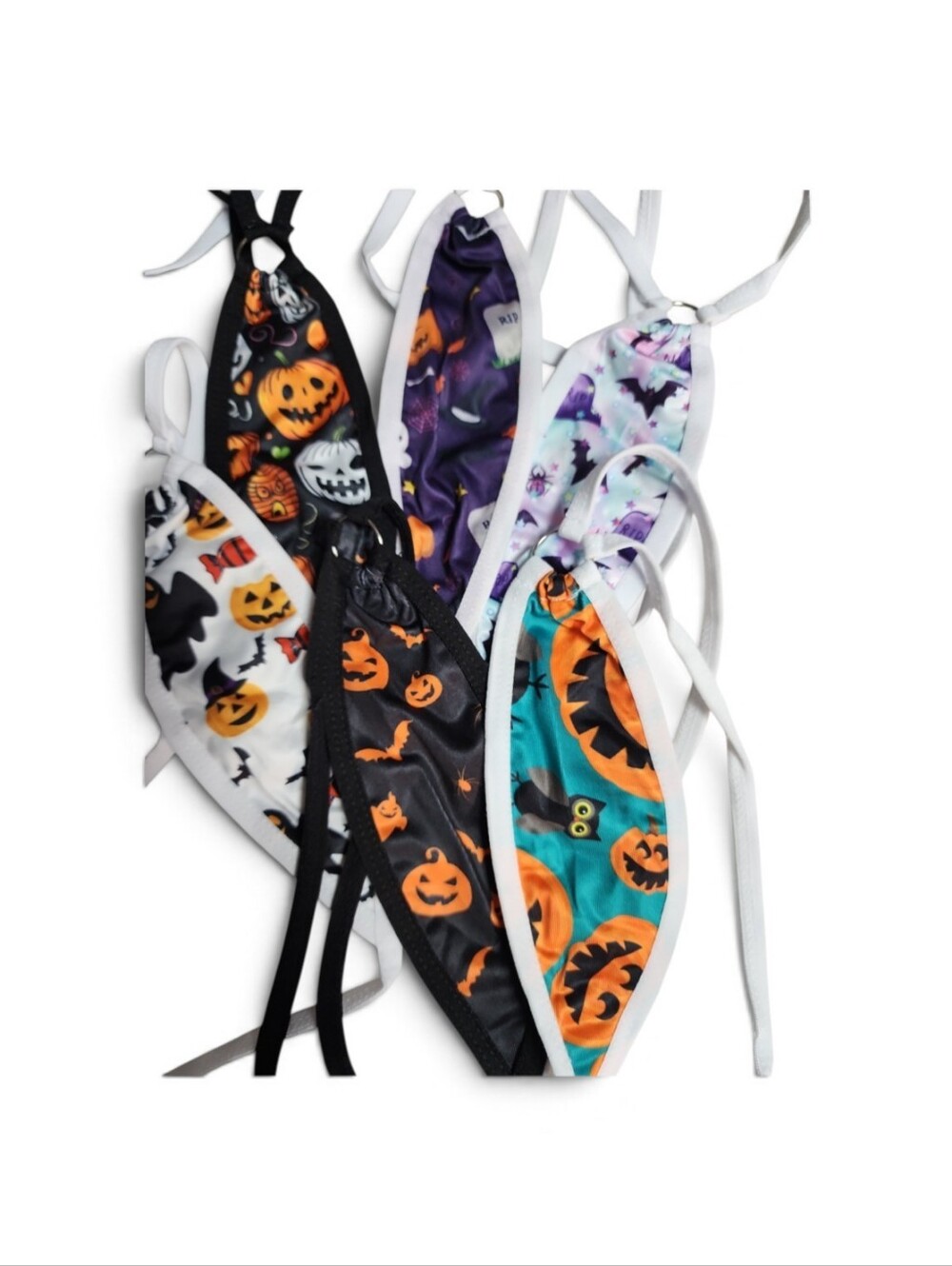 6 pair women's Halloween Y-string Panties.